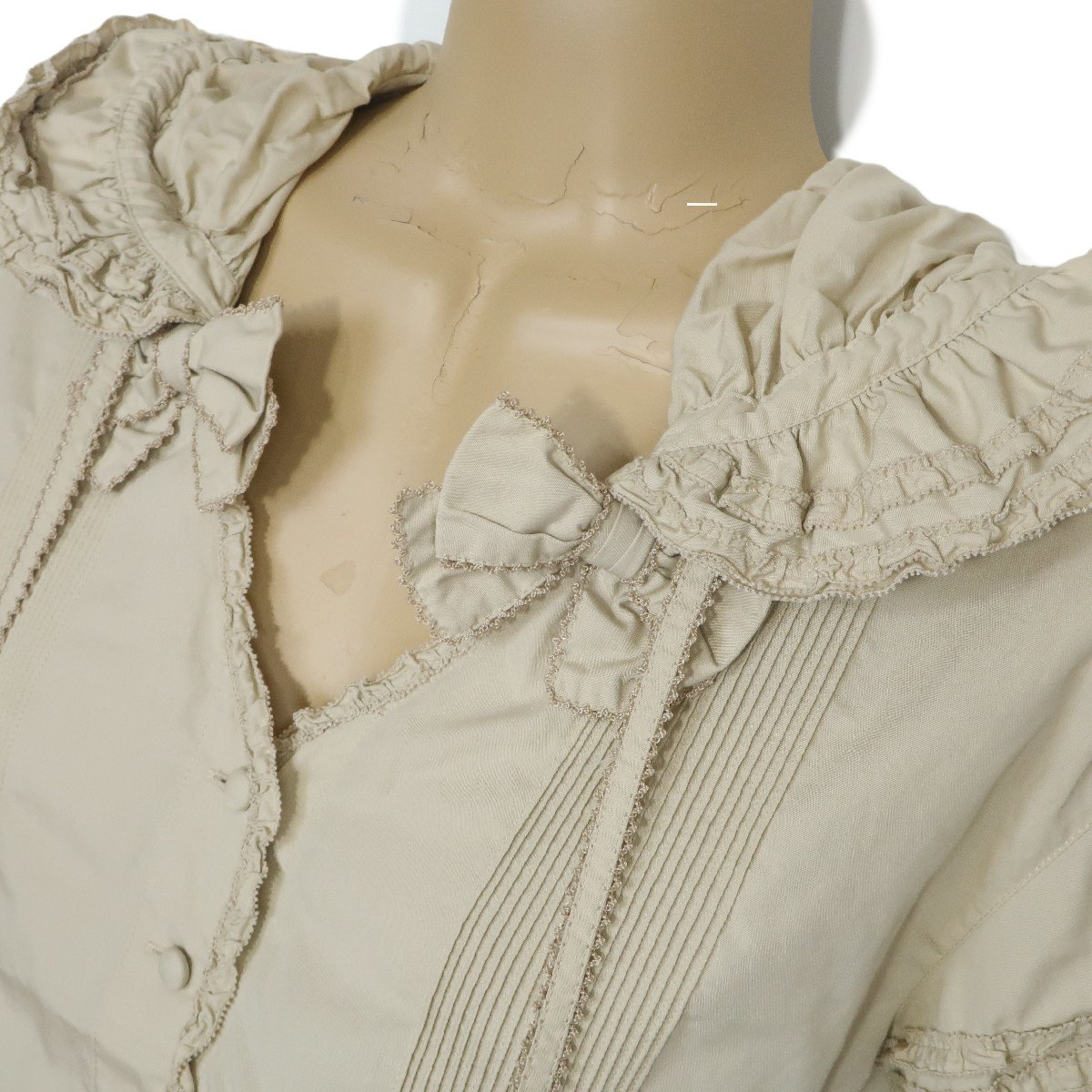 ワンダフルワールド♥ピンタック＆ピコフリルいっぱいの段々ブラウス