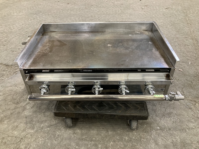 N-061 2019年製 伊藤金属 グリドル 都市ガス TYS750 幅768×奥行467×高  