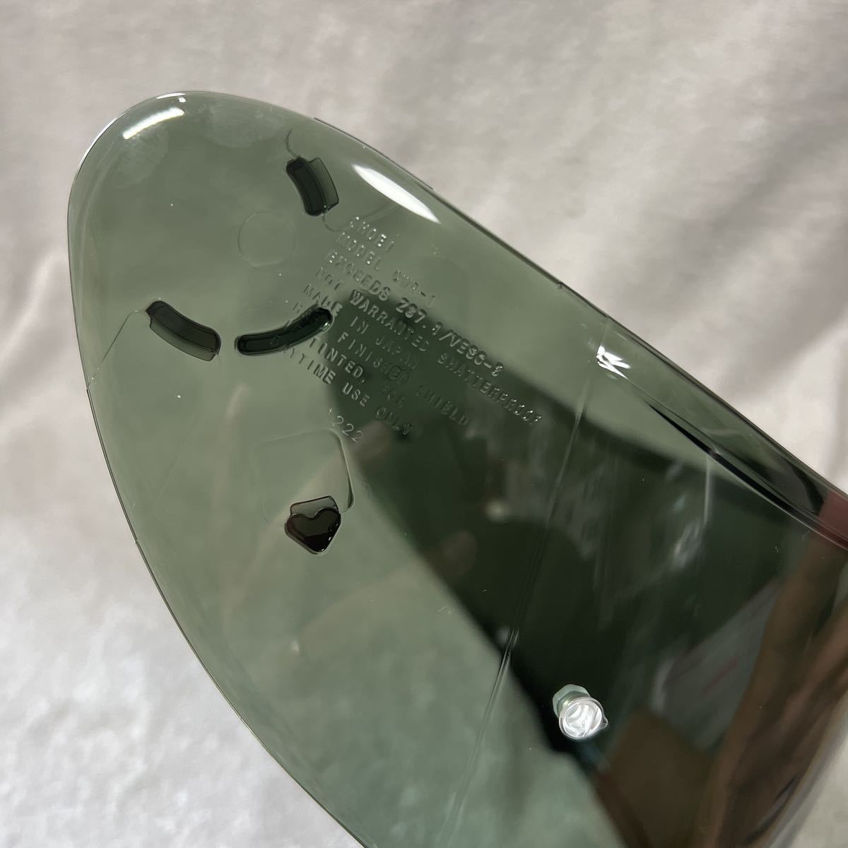 SHOEI RYD 純正ミラーシールド純正メロウスモーク付き Sサイズ CWR-1