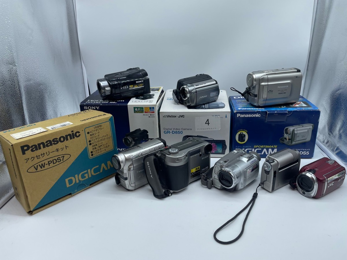 ビデオカメラ Sony JVC 5台 まとめ Sony ▽ビデオカメラおまとめ タイプ色々 8台おまとめ SONY/Victor