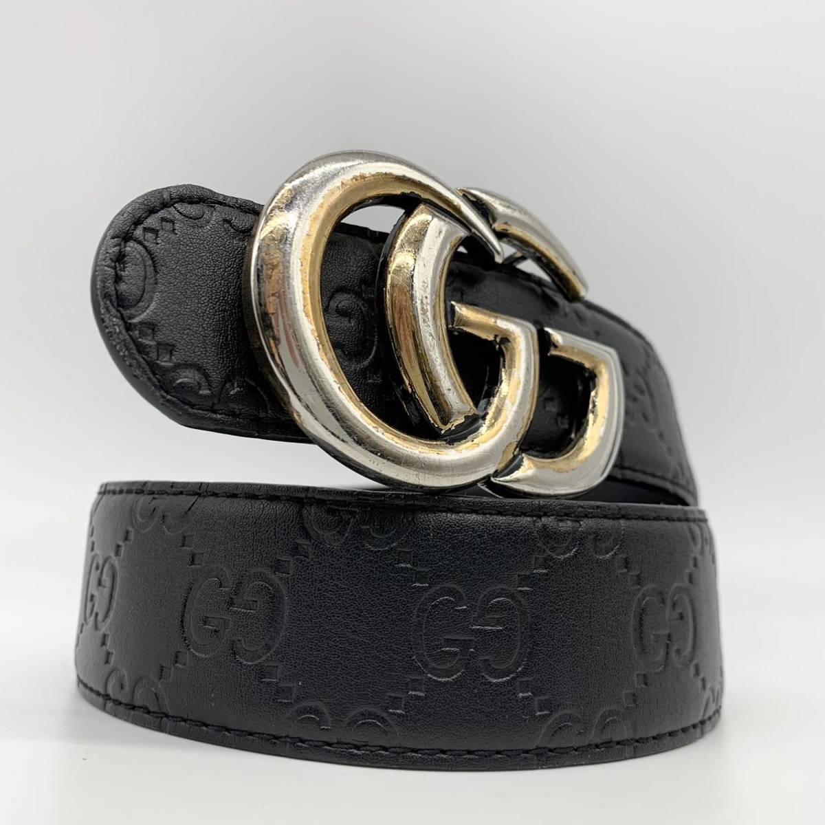 グッチ GUCCI レザー - シマレザー 折り財布 メルカリ ggマーモント 