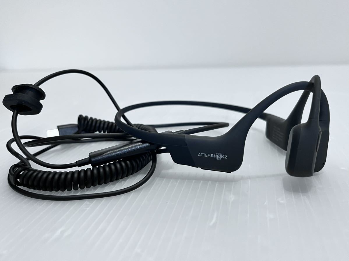 イヤホン AfterShokz Aeropex Cosmic Black AS800 AfterShokz 骨伝導イヤホン AS800 ワイヤレスイヤホン AEROPEX