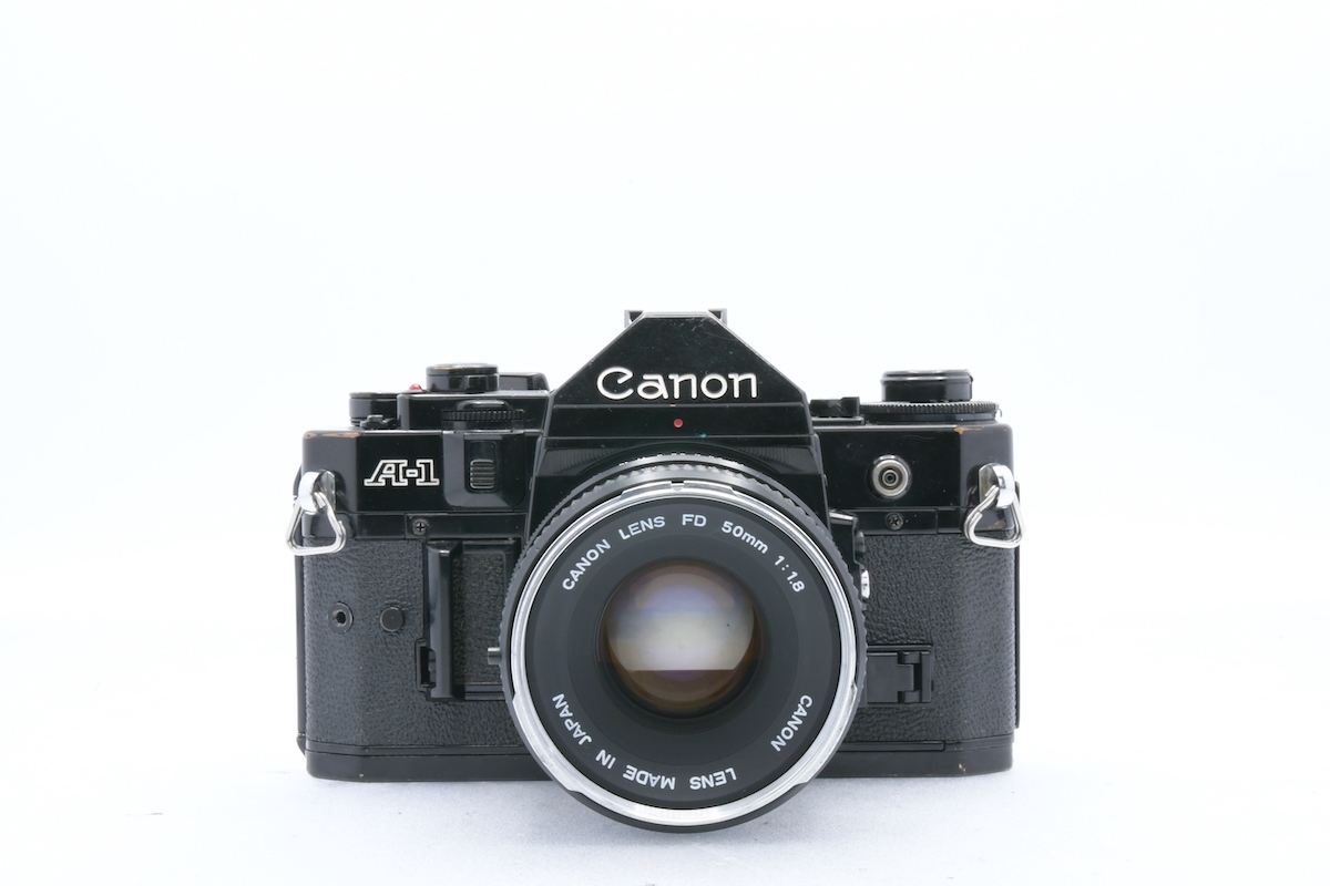 Canon A-1 + CANON LENS FD 50mm F1.8 キヤノン フィルムカメラ MF一眼レフ