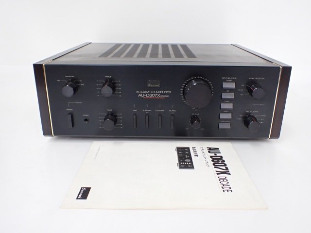 秋田道 SANSUI サンスイ AU-D607X DECADE プリメインアンプ 通電動作