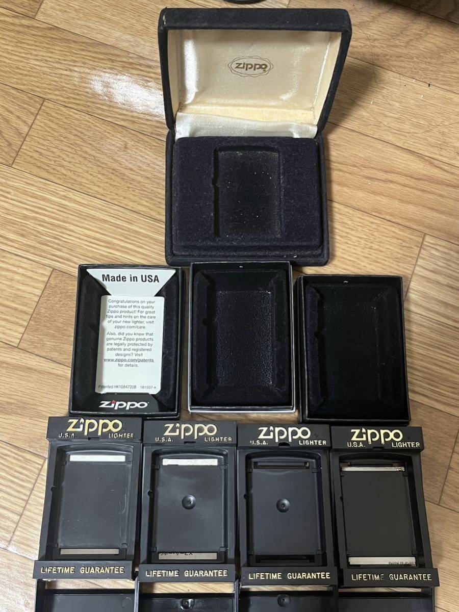 zippo ジッポー社正規品 化粧箱 プラケース ベロアケース8個セット