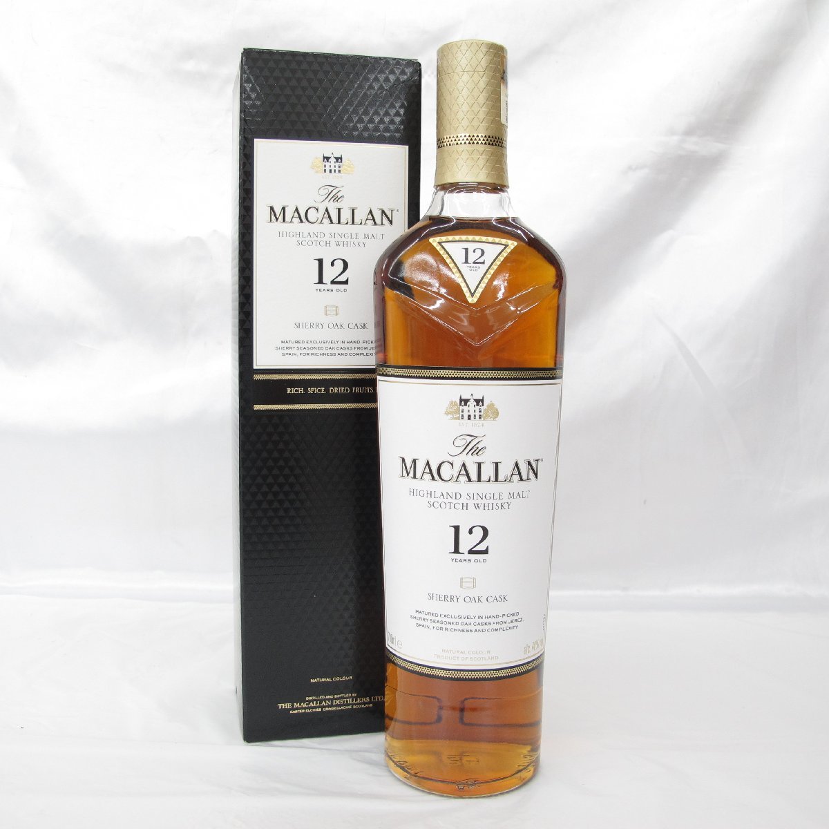 未開栓】The MACALLAN ザ・マッカラン 12年 シェリーオーク ウイスキー