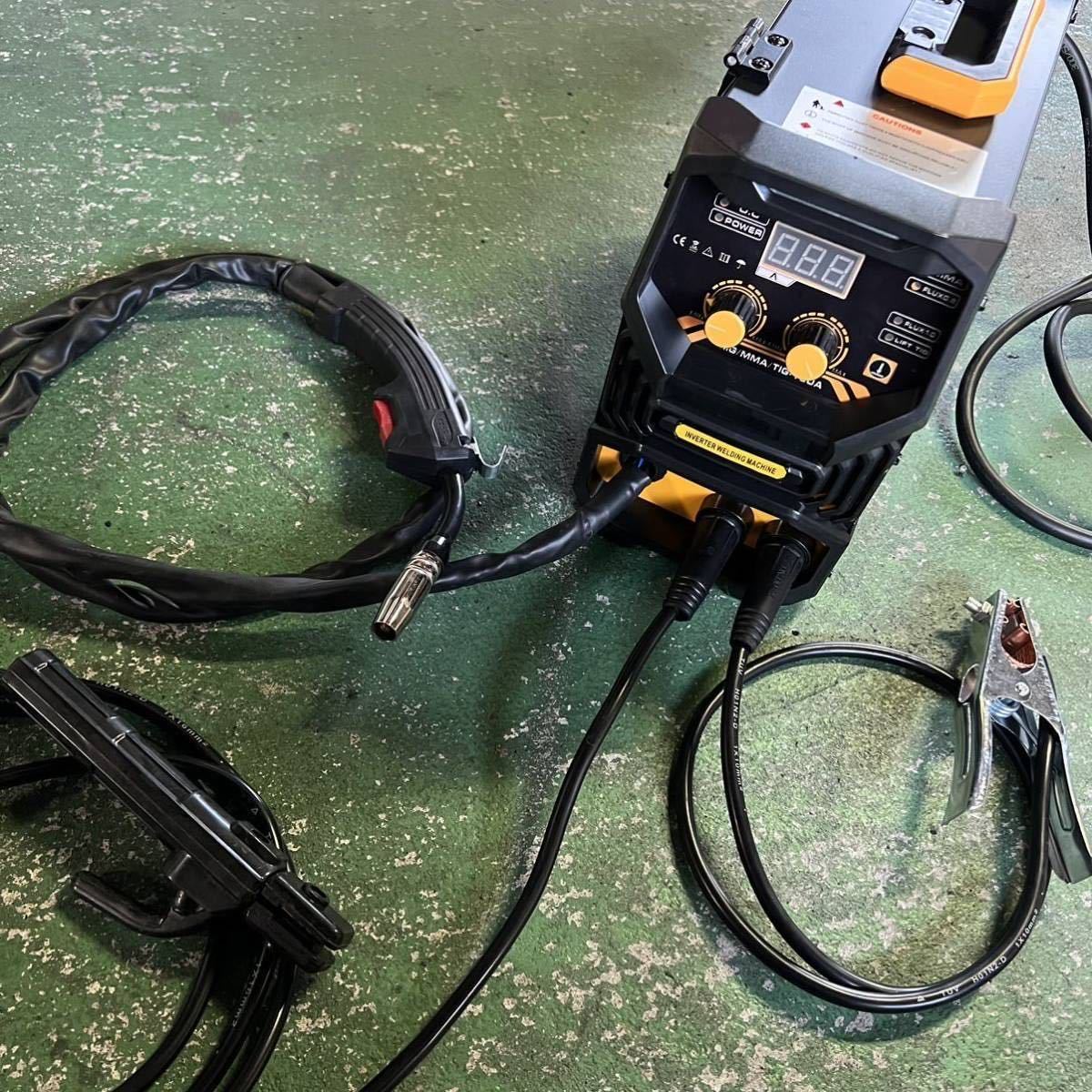 1円~新品☆MIG160 半自動溶接機 IGBT インバーター搭載 単相100V200V  