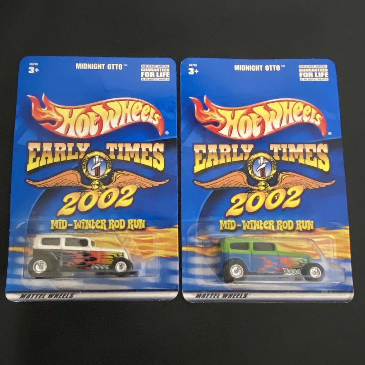 人気SALE，新作 ホットウィール MIDNIGHT OTTO ミッドナイトオットー 2002 EARLY TIMES MID-WINDER ROD RUN 2種セット Hot Wheels(乗用車)｜売買されたオークション情報、yahooの商品情報をアーカイブ公開 - オークファン 乗用車