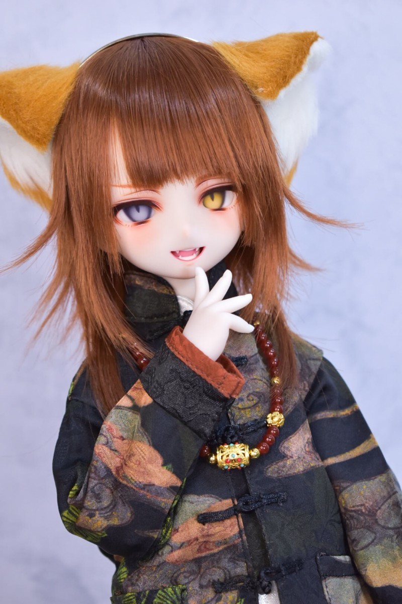 DDH-29 セミホワイト ソフビ盛りカスタムヘッド＋おまけアイ（DDH-27 