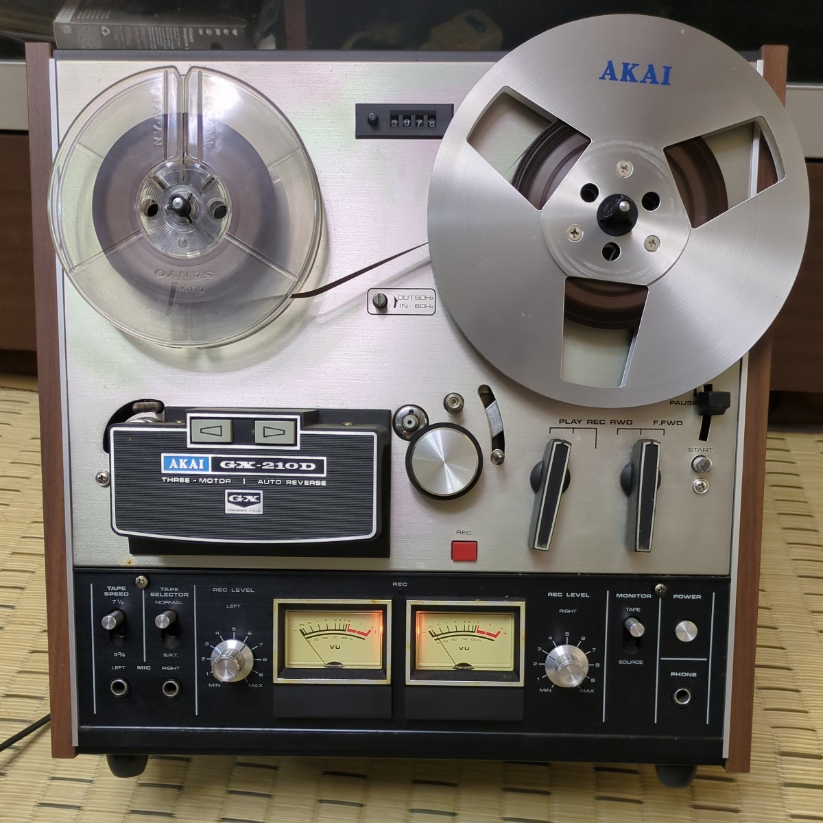赤井 GX.-210D THREE-MOTOR 1 AUTOREVERSE 通電確認済み GX-210D Reel
