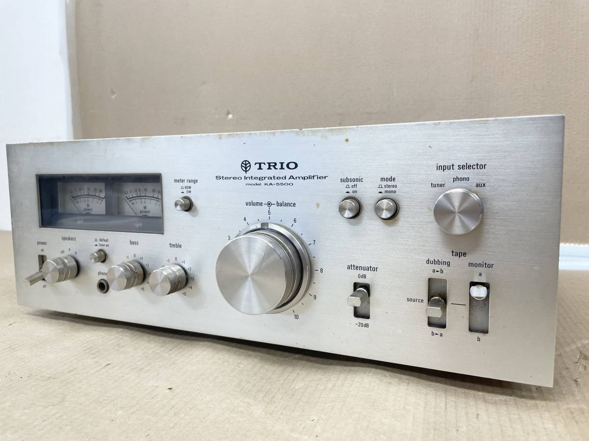 TRIO KA-5500 プリメインアンプ E621 ホ AM-⑧◇ TRIO【KA-5500】プリメインアンプ◇ オーディオ機器 一般