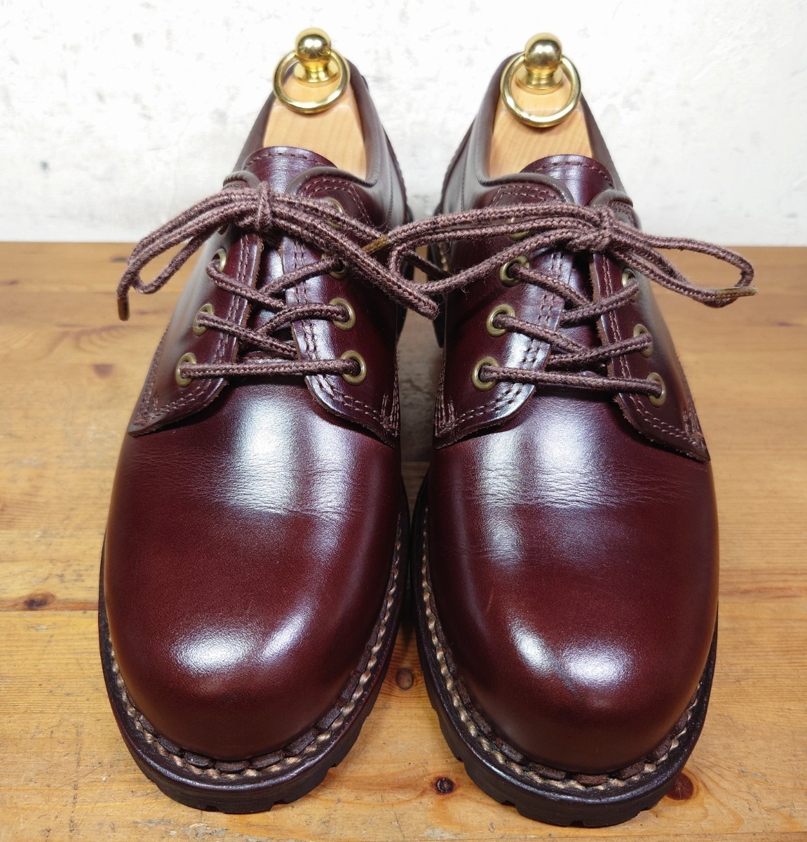 美品】日本製 安藤製靴 FUNCTION PULSE OR2 プレーントゥ Mens 23.5cm 
