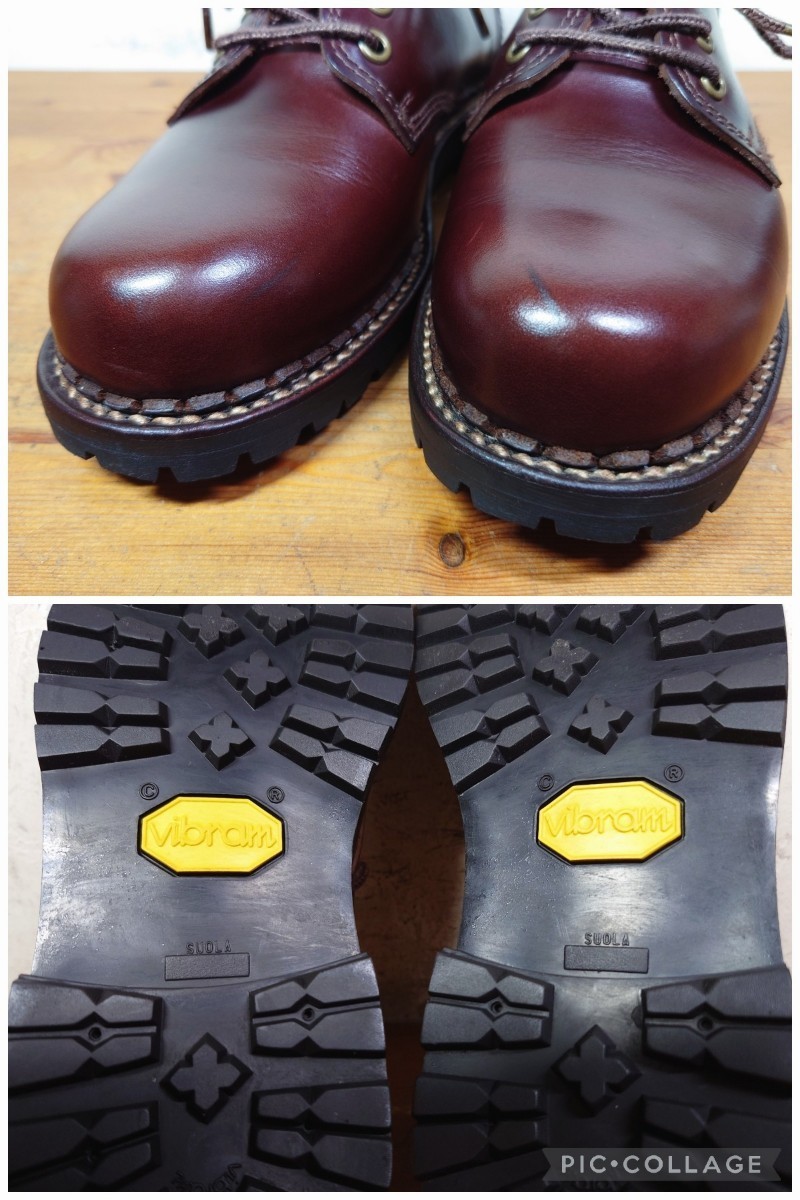 美品】日本製 安藤製靴 FUNCTION PULSE OR2 プレーントゥ Mens 23.5cm 