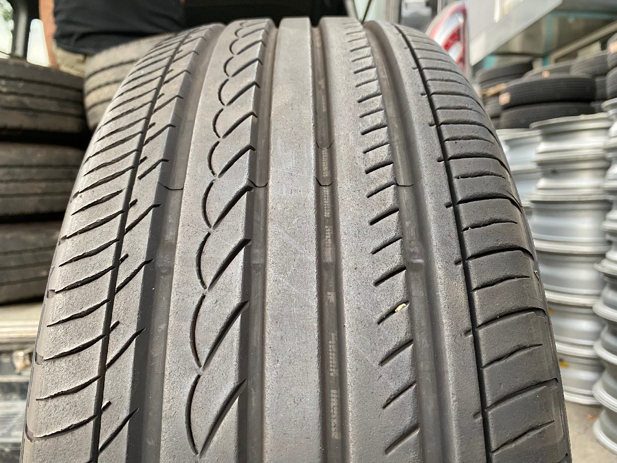 215/55R17 YOKOHAMA ADVAN dB decibel 2017年製 バリ山 夏タイヤ 4本