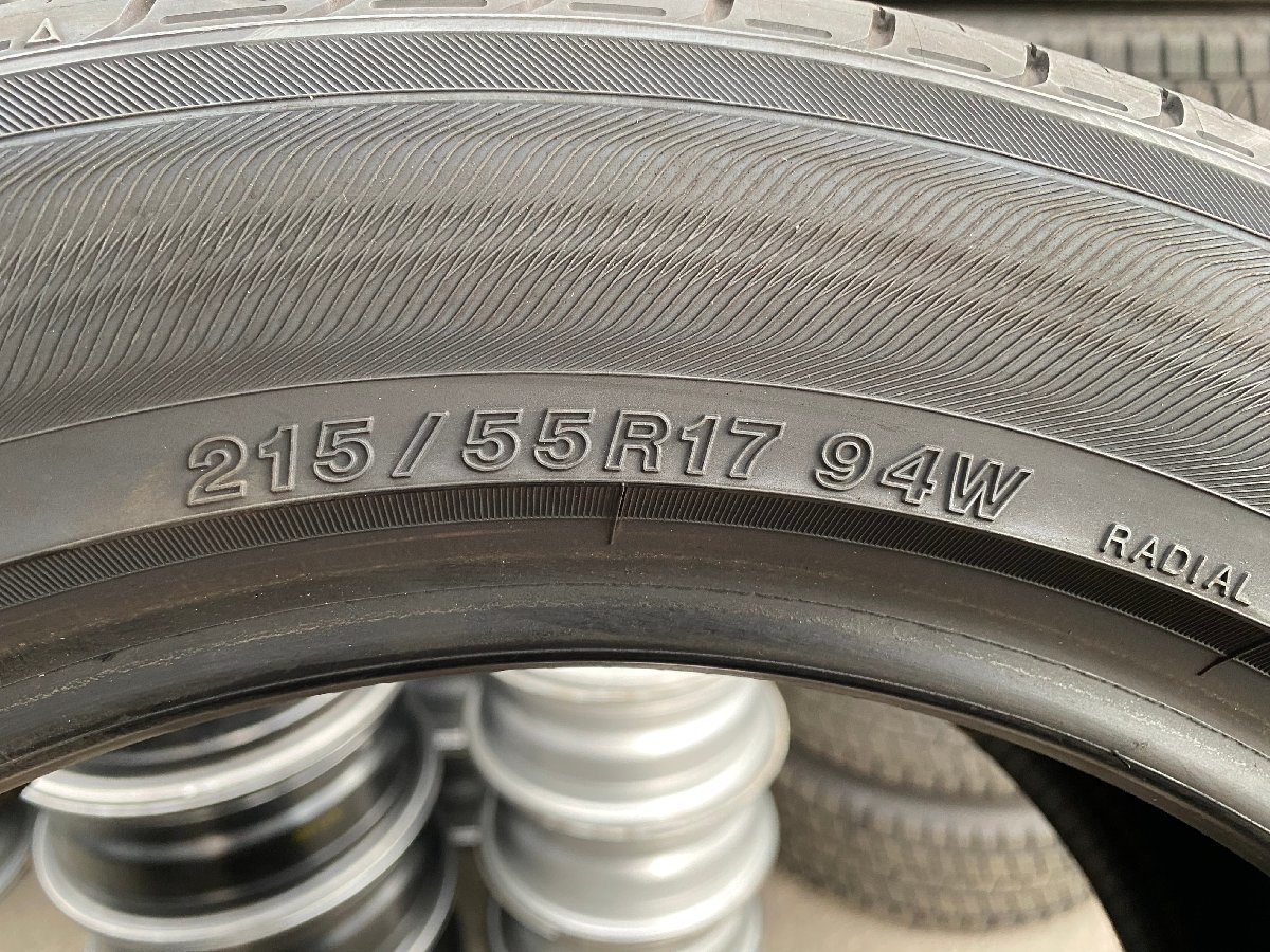 215/55R17 YOKOHAMA ADVAN dB decibel 2017年製 バリ山 夏タイヤ 4本