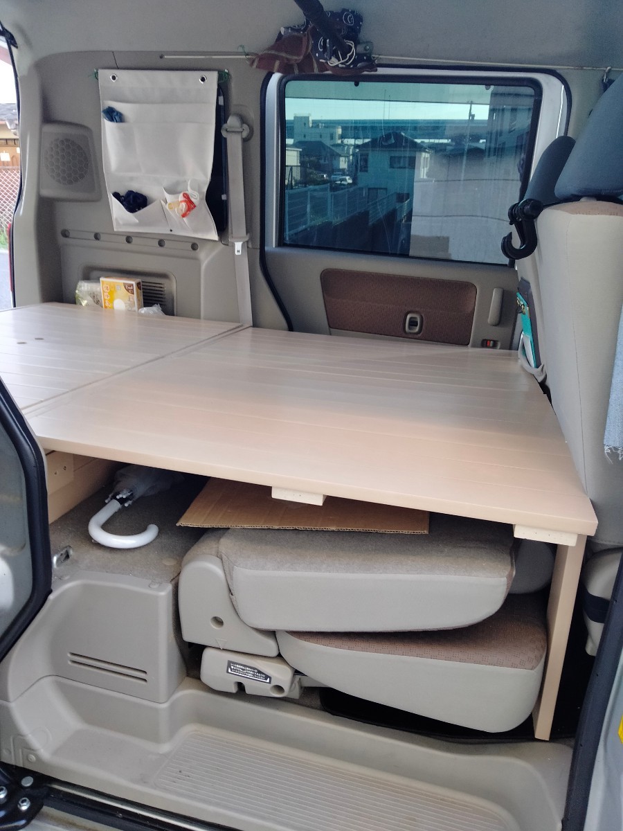 埼玉手渡し/DA64Wエブリィ用 手作りベッドキット スズキエブリイ車中泊 