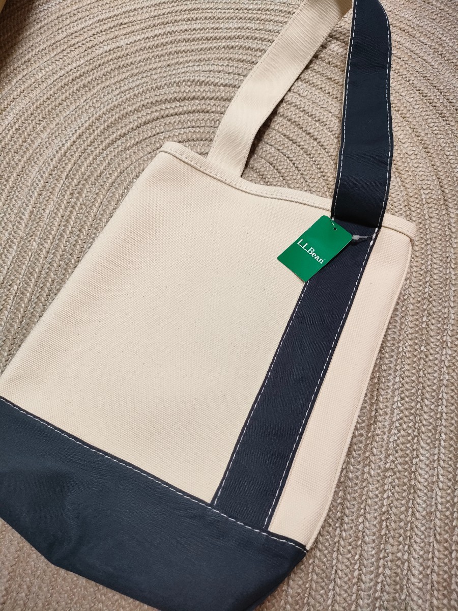 新品 未使用 定価8690 L.L.BEAN シリンダー トートバッグ ネイビー 紺 男女兼用 LLビーン アウトドア エルエルビーン 