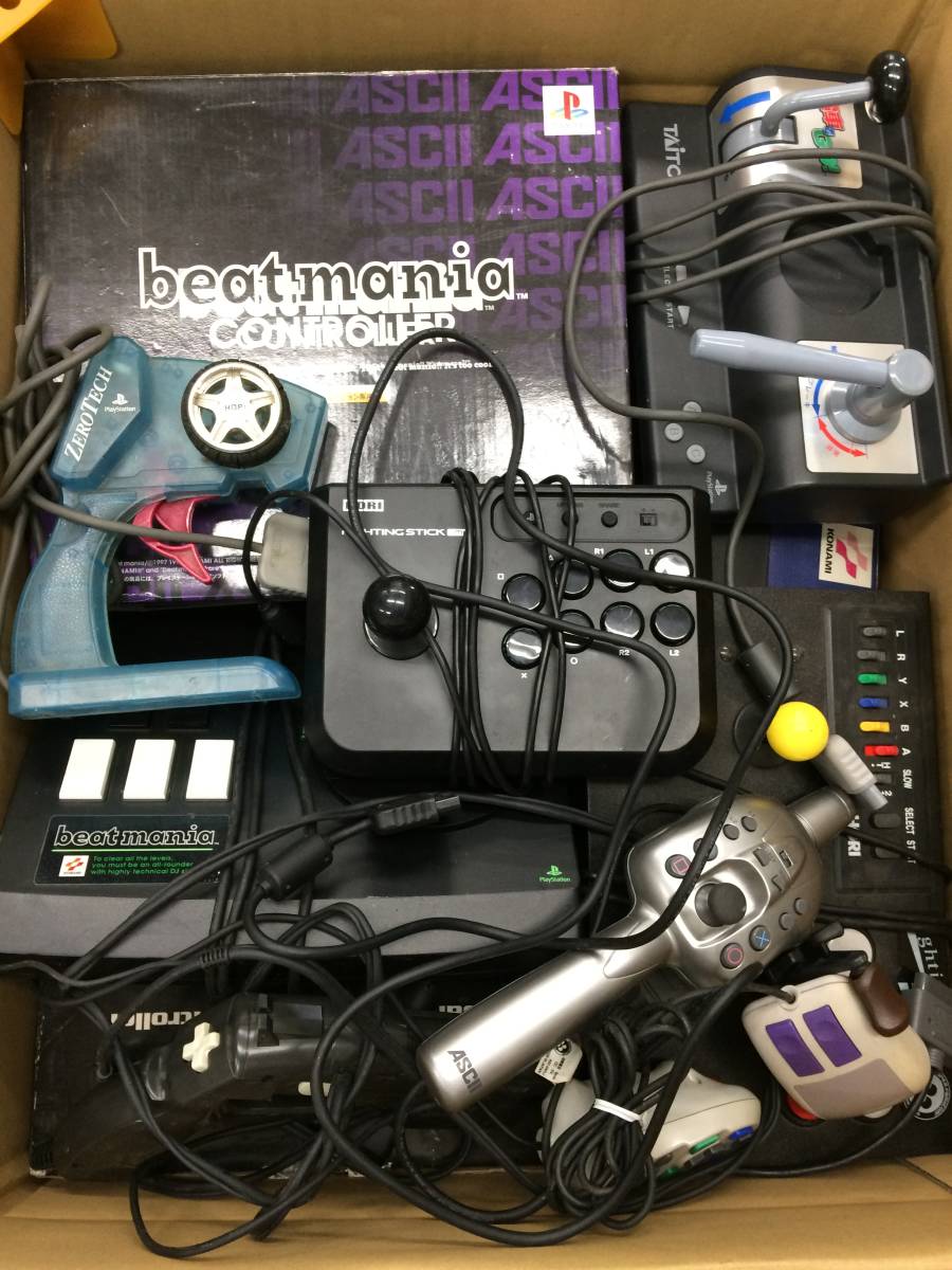 専用コントローラー まとめ売り 動作未確認 ジャンク 電車でGO/つりコン/ビートマニア/ファイティングスティック他【z8-424/0/0】