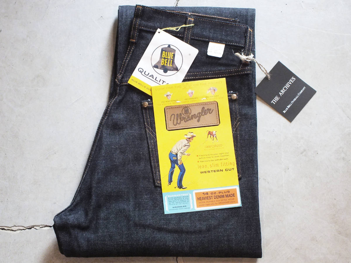 新品 W36 Wrangler ARCHIVES 10MW WESTERN JEANS 1964MODEL RIGID ラングラー アーカイブス 生デニム 右綾 ボタンフライ 復刻 日本製