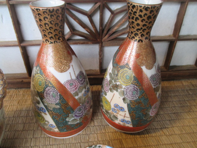 群馬県からの蔵出品 江戸〜明治期頃 青手面取窓