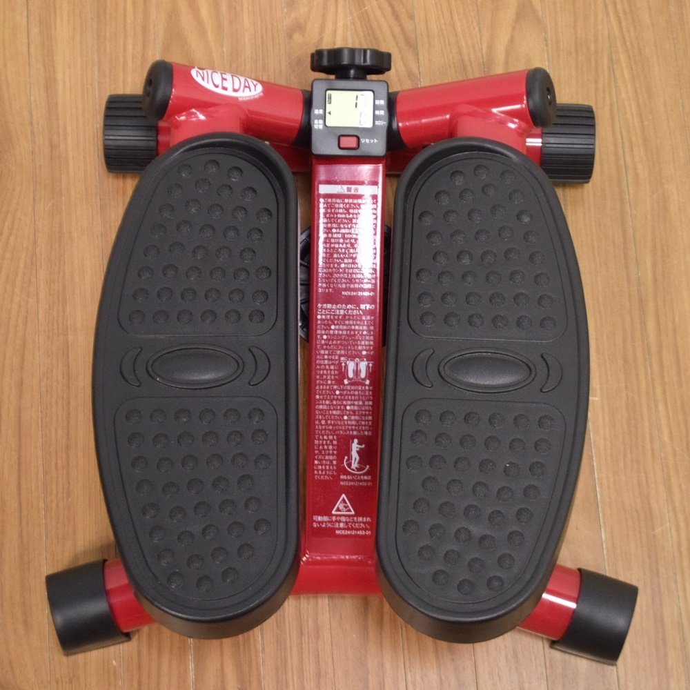 良品 ショップジャパン 健康ステッパー ナイスデイ ND-1R レッド 耐