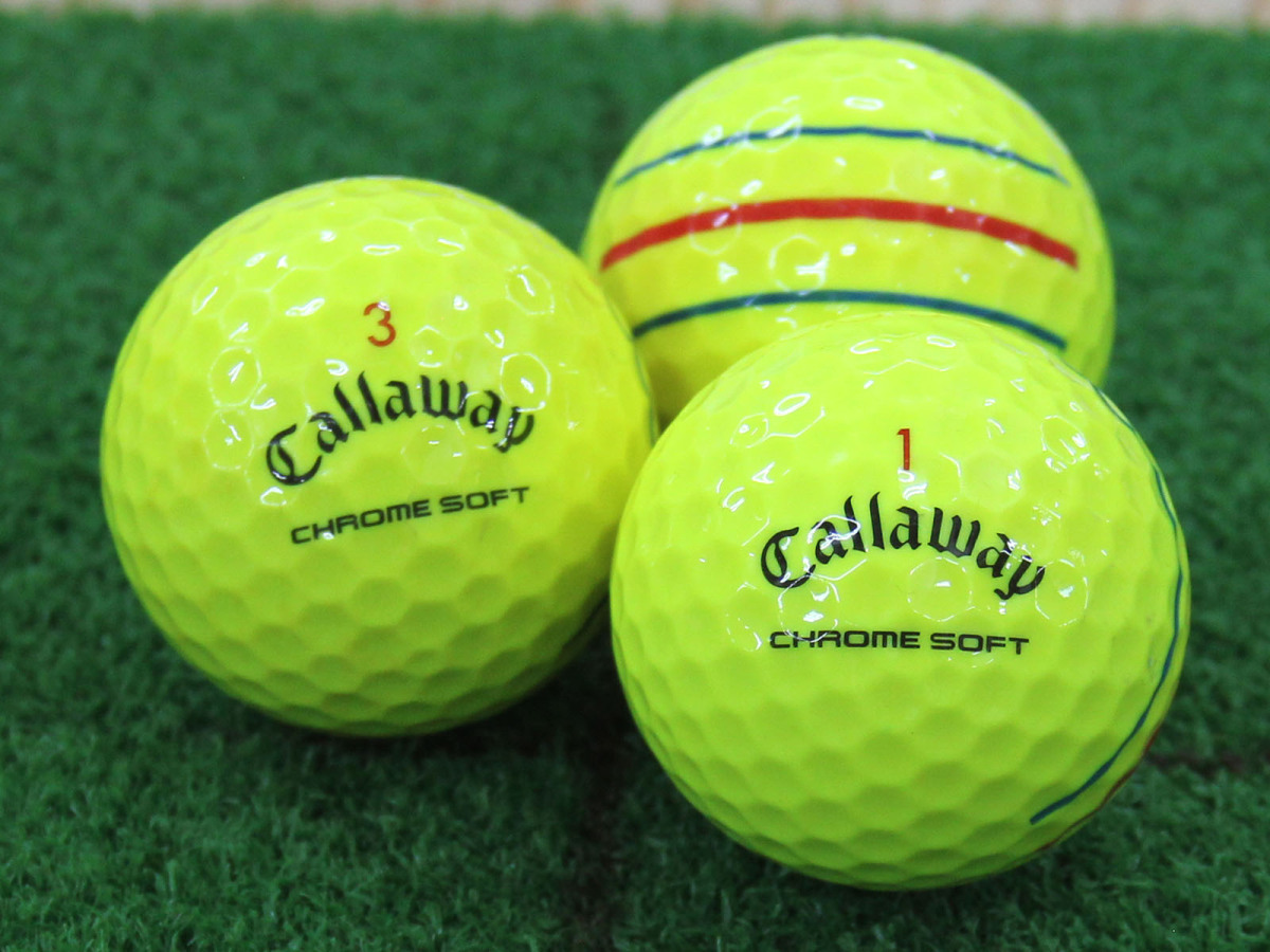 数量限定，2026 ABランク キャロウェイ Callaway CHROME SOFT トリプル トラック イエロー 2020年モデル 20個 球手箱 ロストボール(20個～)｜売買されたオークション情報、yahooの商品情報をアーカイブ公開 - オークフ ボール
