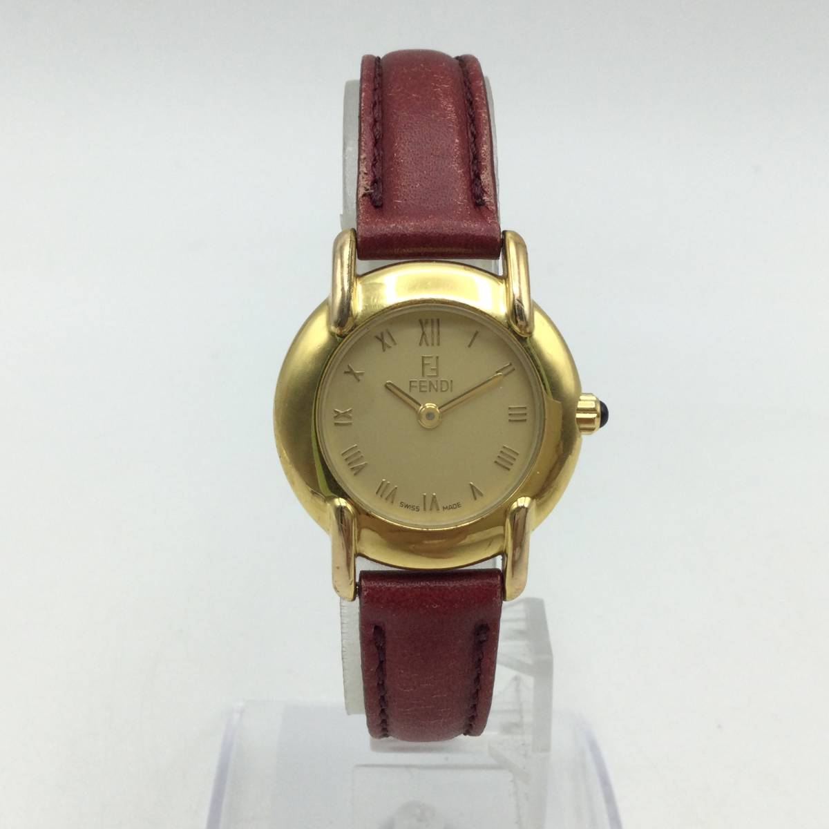 U103＃【QZ/不動】FENDI フェンディ 410L 062-332 レディース腕時計