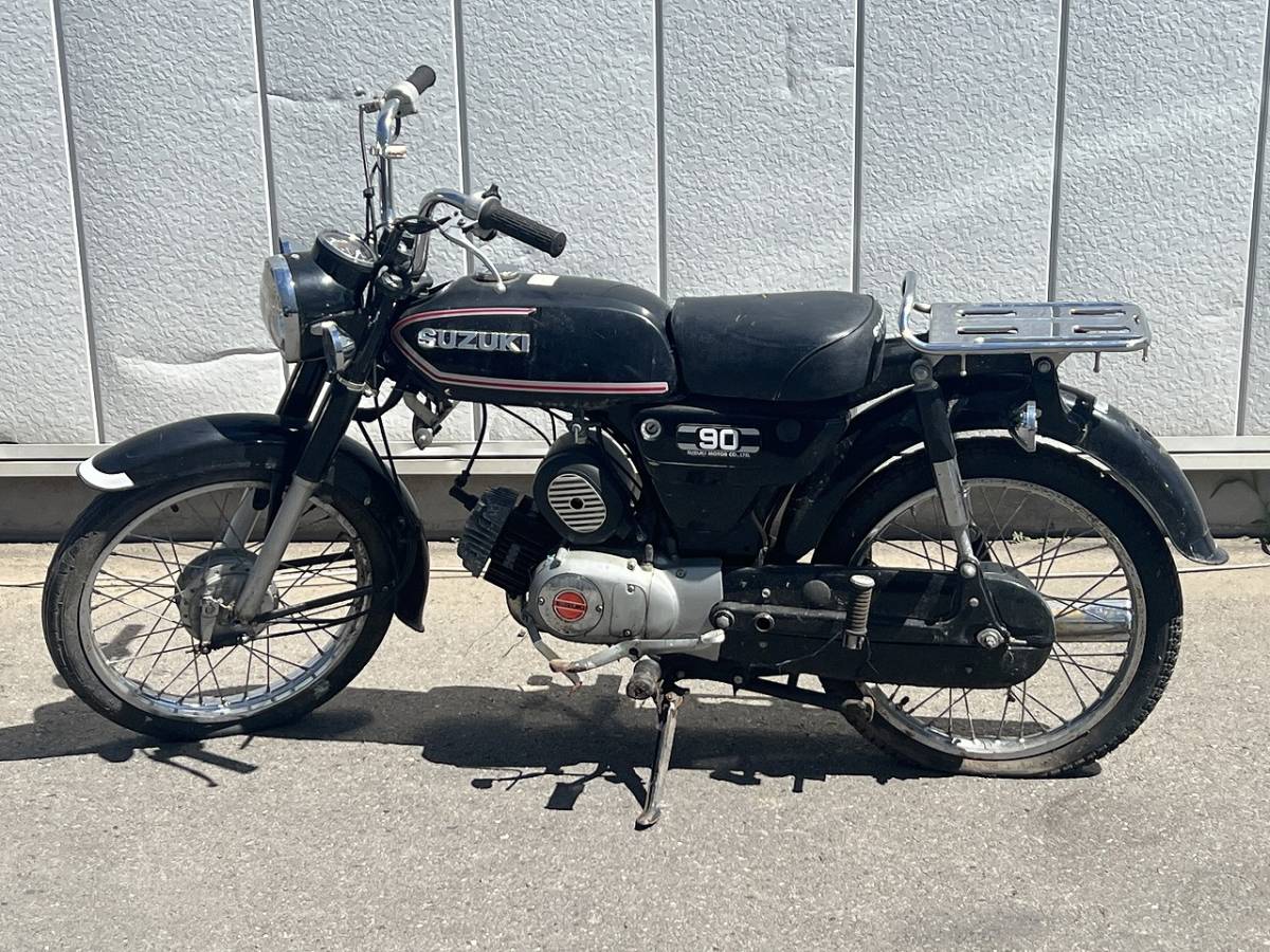 ジャンク] 八戸発 SUZUKI スズキ バイク K90 鍵あり 圧縮あり キック 