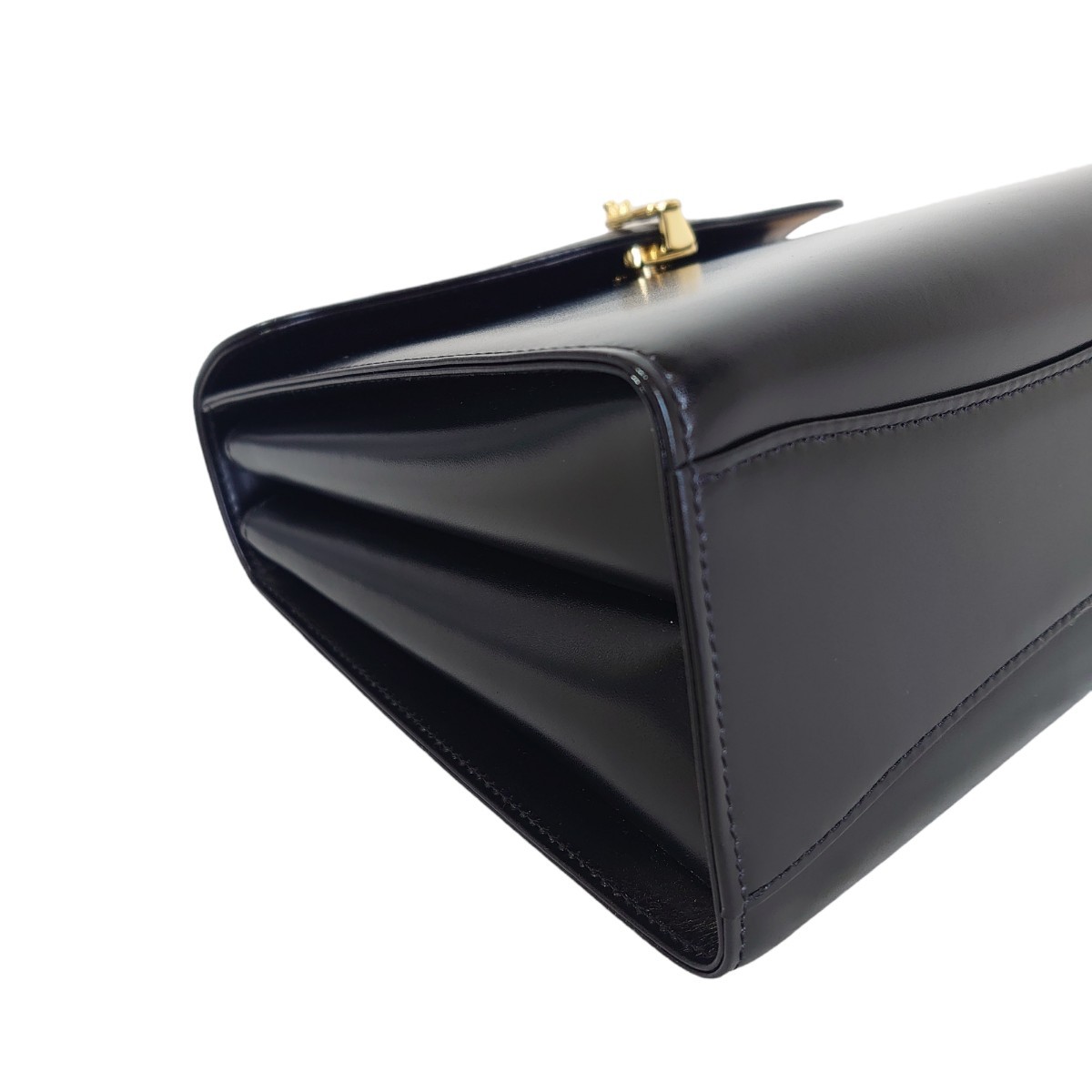 1円~ 極美品 ワコウ wako 銀座和光 カーフレザー フォーマルバッグ  