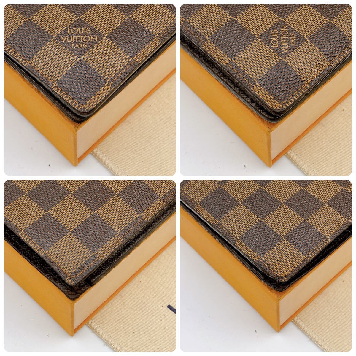 A1973【美品】LOUIS VUITTON ルイヴィトン ダミエ ポルトフォイユ