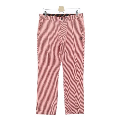 ADMIRAL アドミラル ストレッチパンツ ストライプ柄 レッド系 LL [240101012082] ゴルフウェア メンズ