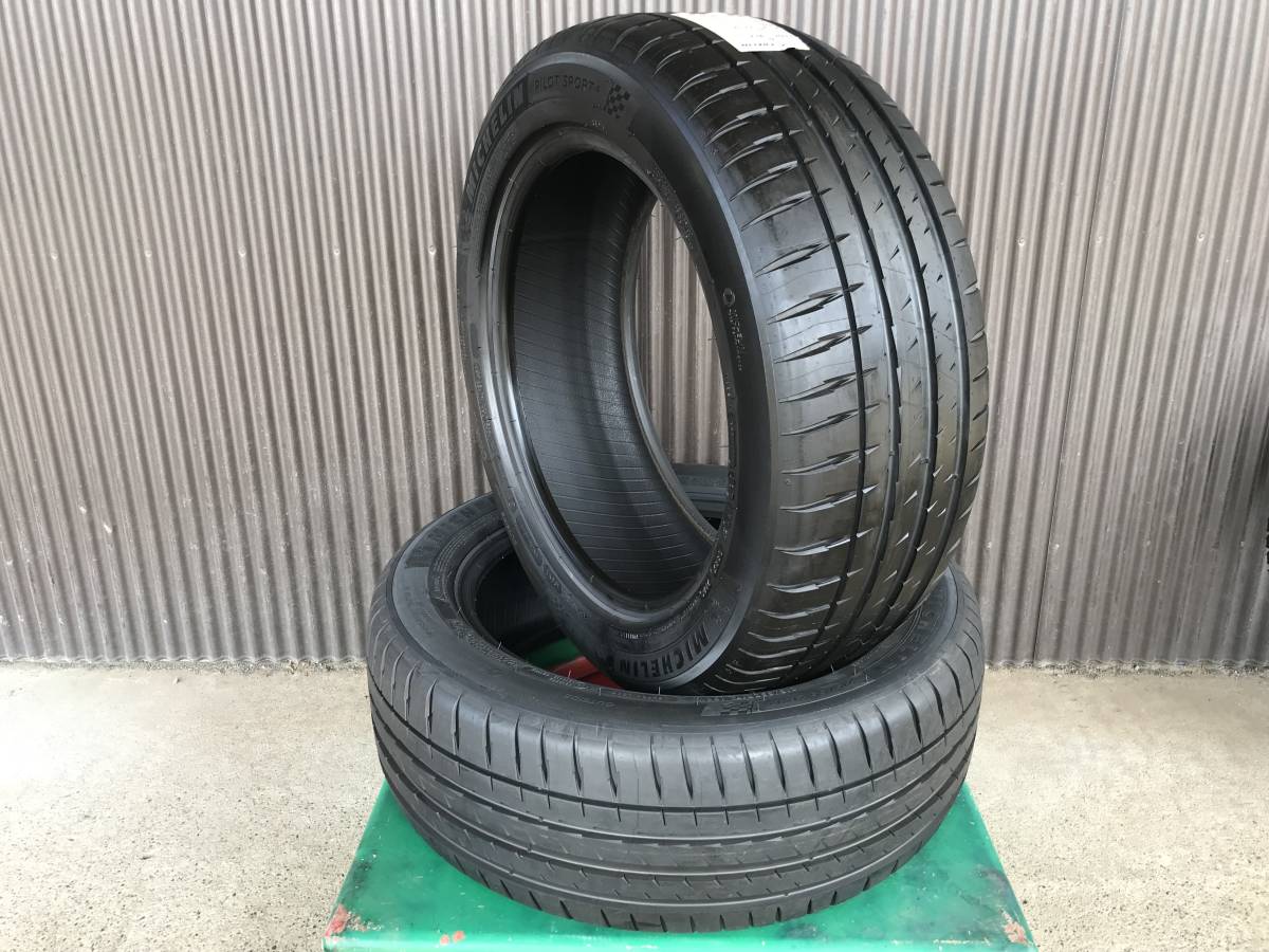【1円スタート！DY401】2021年製 輸入新品 ミシュラン 215/55ZR17 (98Y) PILOT SPORT 4　2本セット