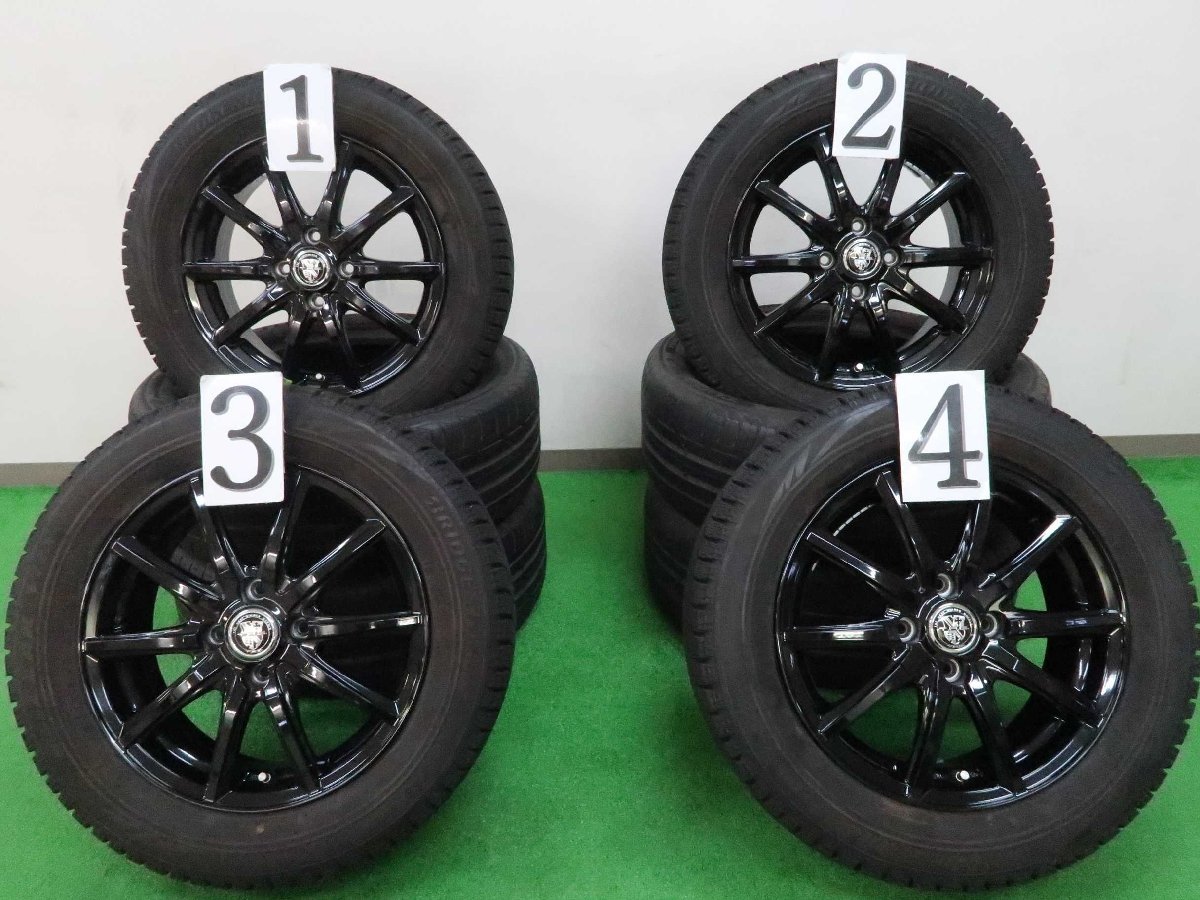 4本 社外 15インチ 5.5J +42 4H 100 スタッドレス ブリヂストン ブリザック VRX 185/60R15 ヤリス アクア ヴィッツ フィールダー アクシオ