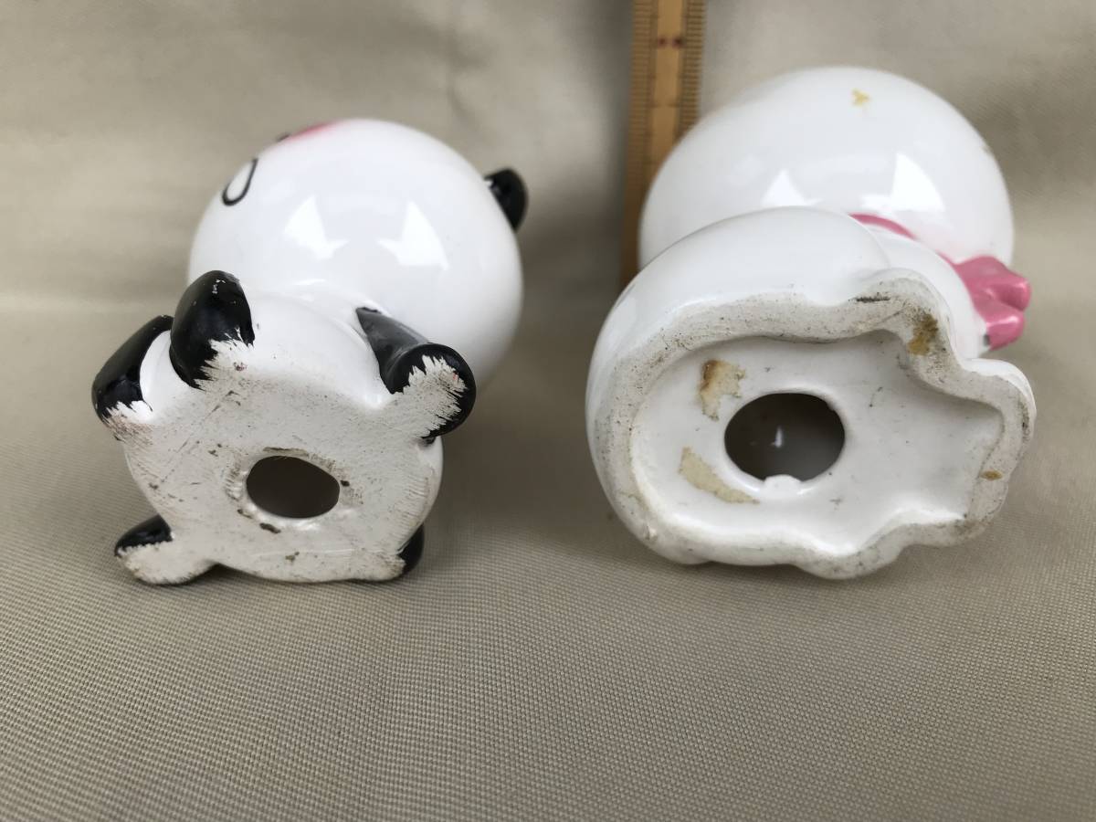 ☆昭和レトロ 内藤ルネ パンダ ネコ 灰皿 蓋物☆(雑貨)｜売買された