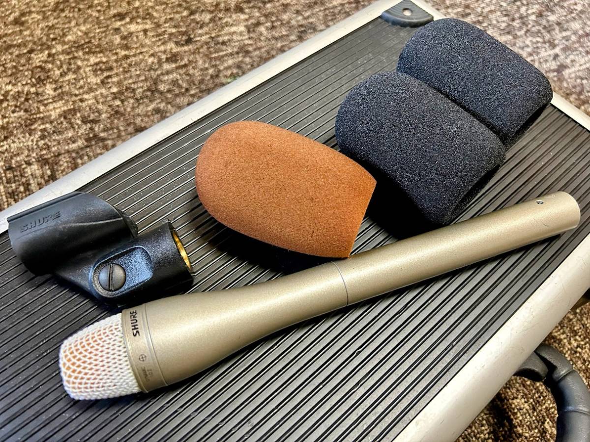 Shure シュア SM63L インタビュー無指向性ダイナミックマイクロフォン シャンパンゴールド　中古美品 