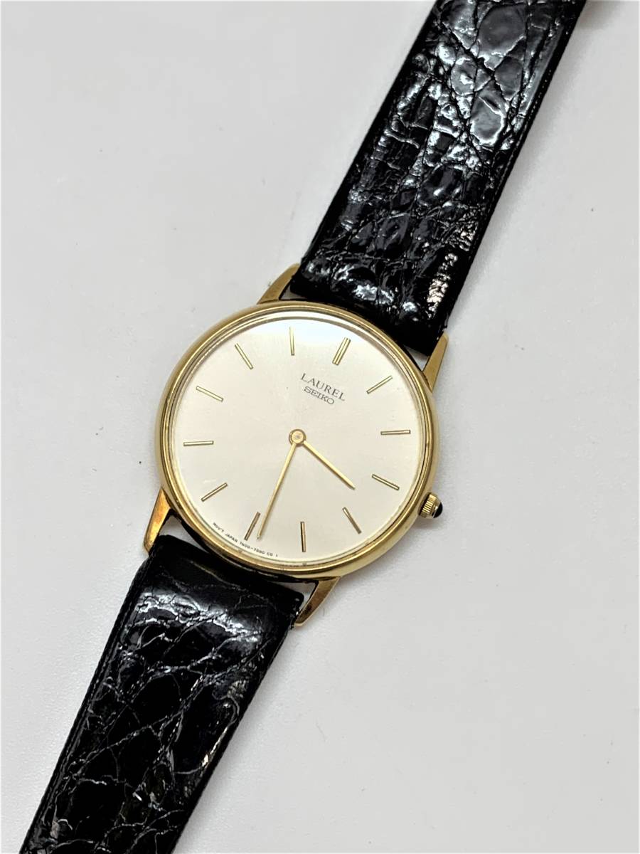 セイコーSEIKO LAUREL ローレル 18KT 7N00-7B30 クォーツ腕時計 店舗