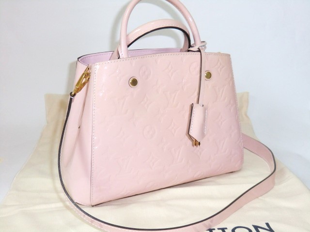 ◇美品◇LOUIS VUITTON ルイヴィトン　ヴェルニ　モンテーニュBB　ローズバレリーヌ　M50404　2WAY ハンドバッグ ショルダーバッグ