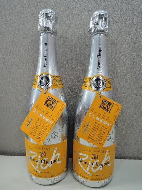 【果実酒】シャンパン Veuve Clicquot Ponsardin RICH ヴーヴ・クリコ・ポンサルダン リッチ 12度 750ml 2本セット/未開栓品