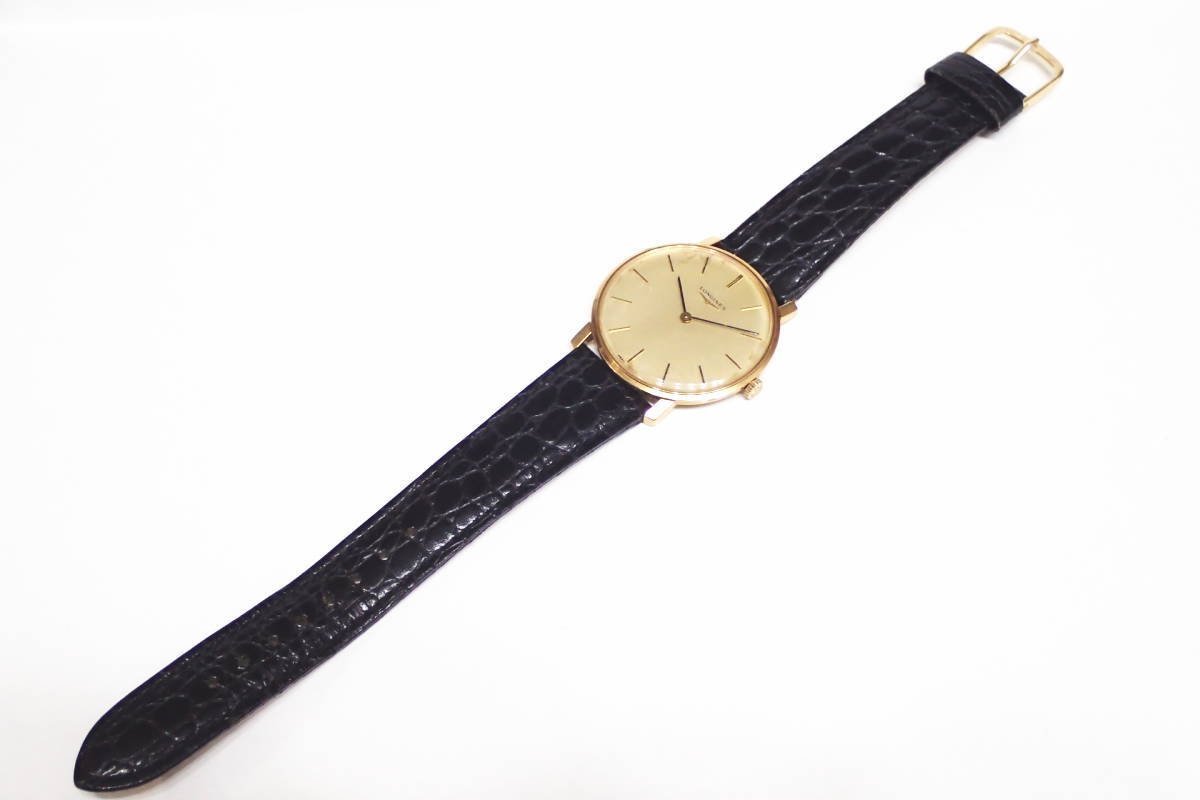 1円【LONGINES】稼働品 ロンジン 手巻き L847.4 メンズ腕時計 ゴールド