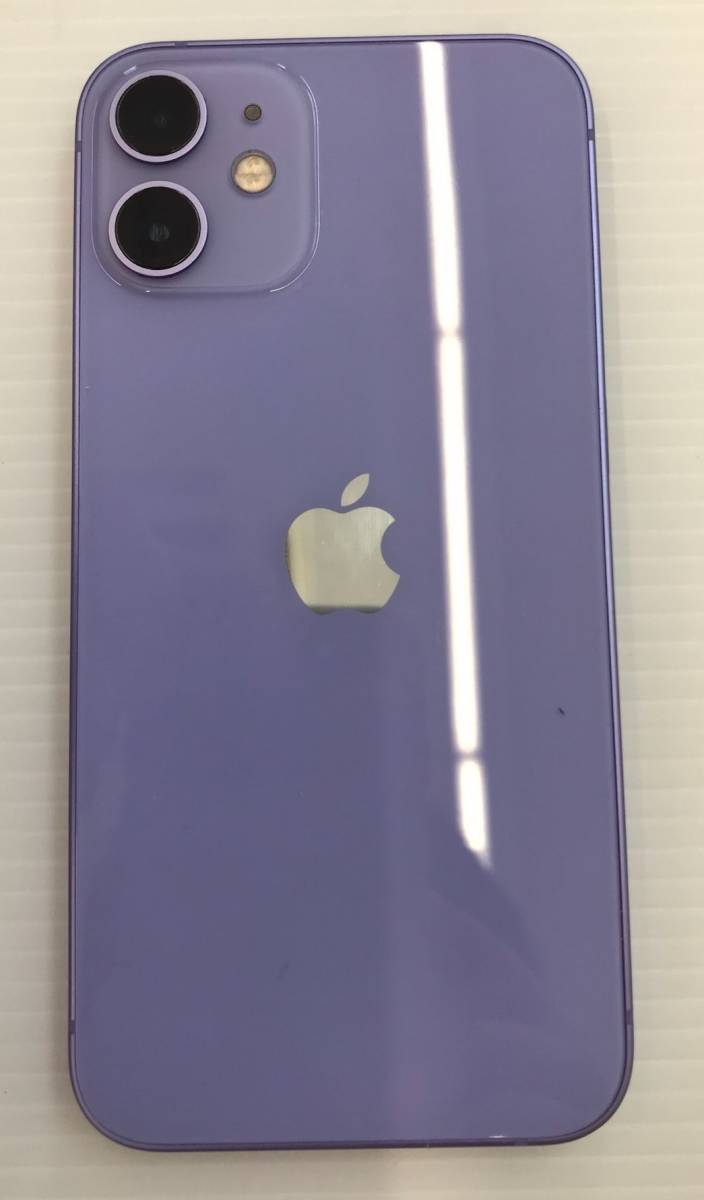 よよ #4373【iPhone】iPhone12mini パープル 256GB simフリー バッテリー残