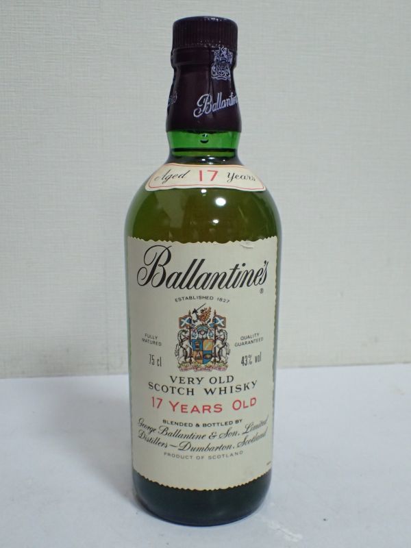 豊JE352/8J●Ballantine's VERY OLD 17年 750ml 43% バランタイン ベリー オールド スコッチウイスキー 古酒未開栓●