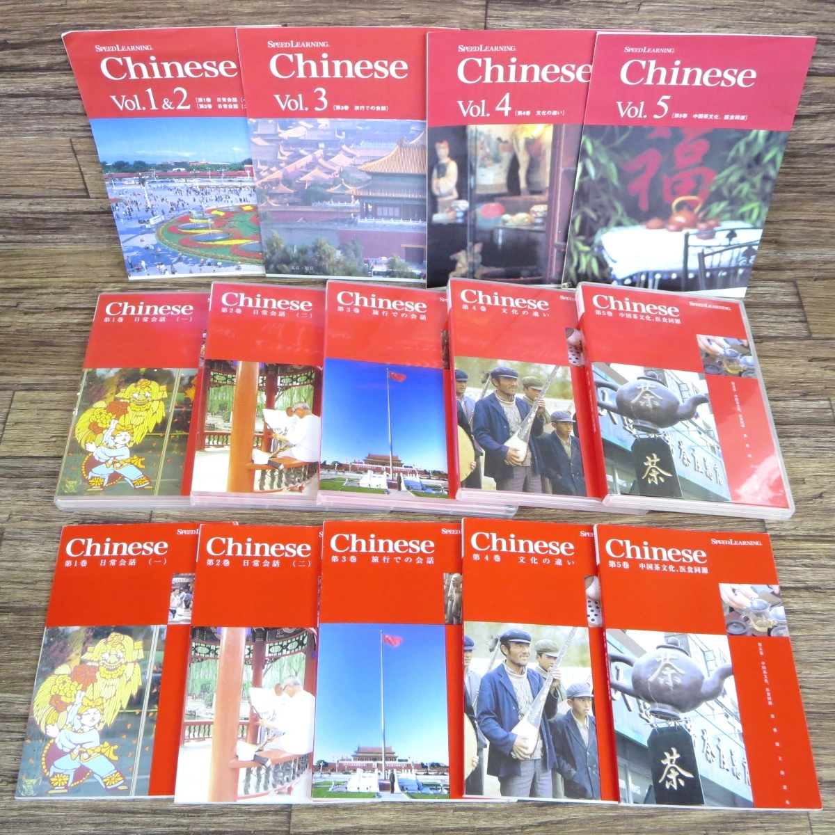 ○スピードラーニング 中国語 1-5巻セット CD+テキスト 日常会話 旅行