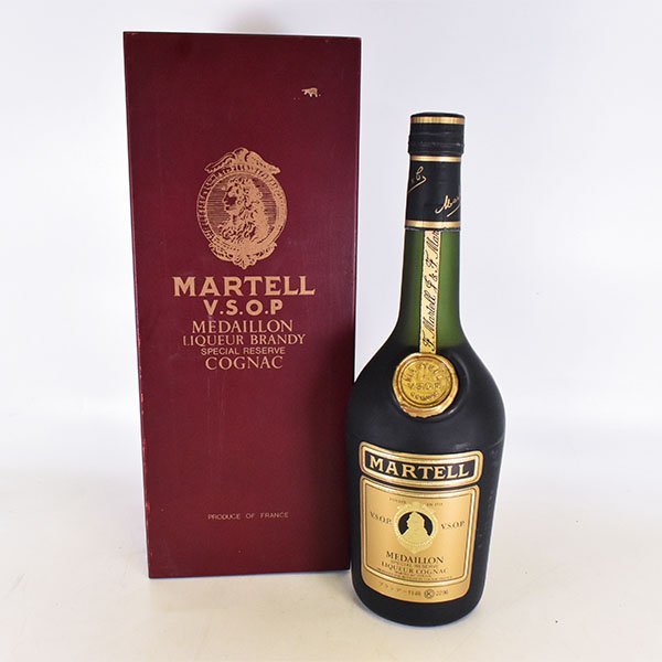 1円～★マーテル VSOP メダイヨン 緑瓶 旧ボトル ★特級 ＊箱付 ※ 700ml 40% コニャック メダリオン MARTELL H200178