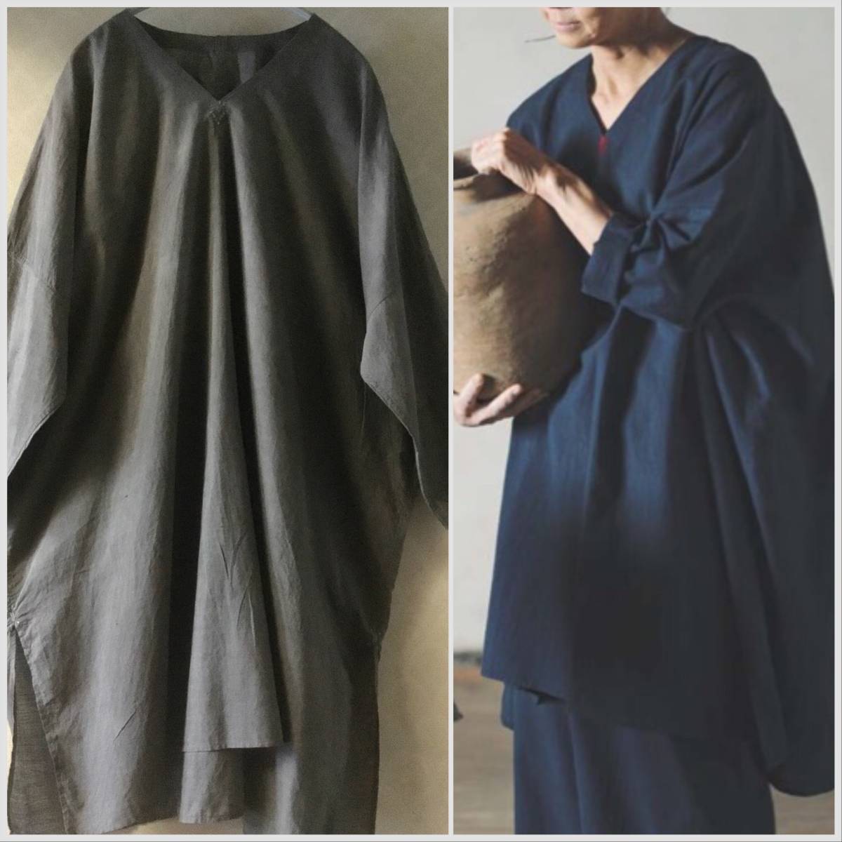 土日限定値下！ババグーリヨーガンレール カットソー チェニック丈 土日限定値下！ババグーリヨーガンレール カットソー チェニック丈