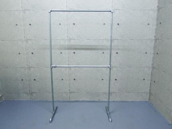 ガス管 ハンガーラック ２段式 タイプＦ 約W108cm×H188cm