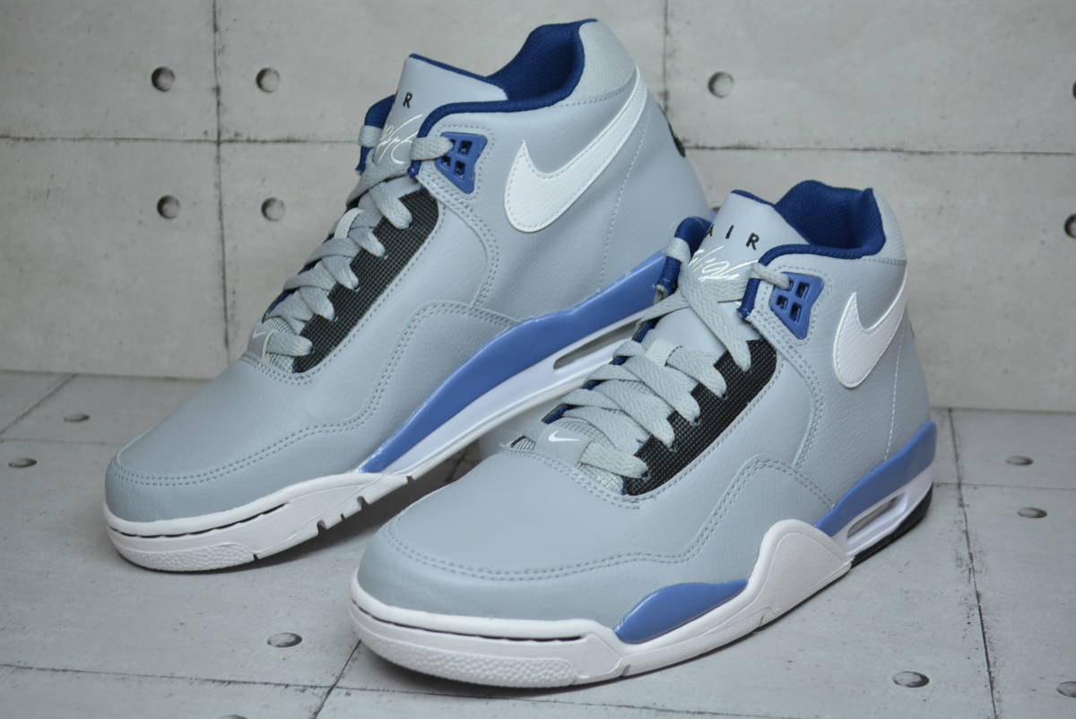 ★送込★新品★正規品★ ナイキ フライトレガシー 27.0㎝ ウルフグレー ホワイト Nike Flight Legacy BQ4212-001 レザー ミッド MID