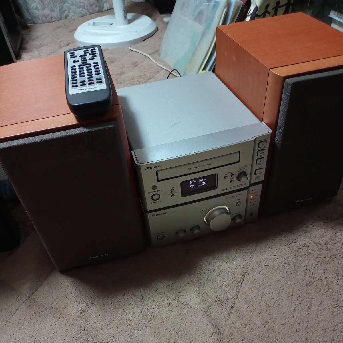 パイオニア　システムコンポーネントセット完動品　A-N702 アンプ/ PD-N902 CDチューナー/ S-N702-LR 専用スピーカー/AXD7286リモコン