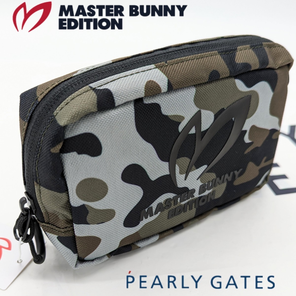★新品正規品 パーリーゲイツ/マスターバニー カモ柄ポーチ 男女兼用