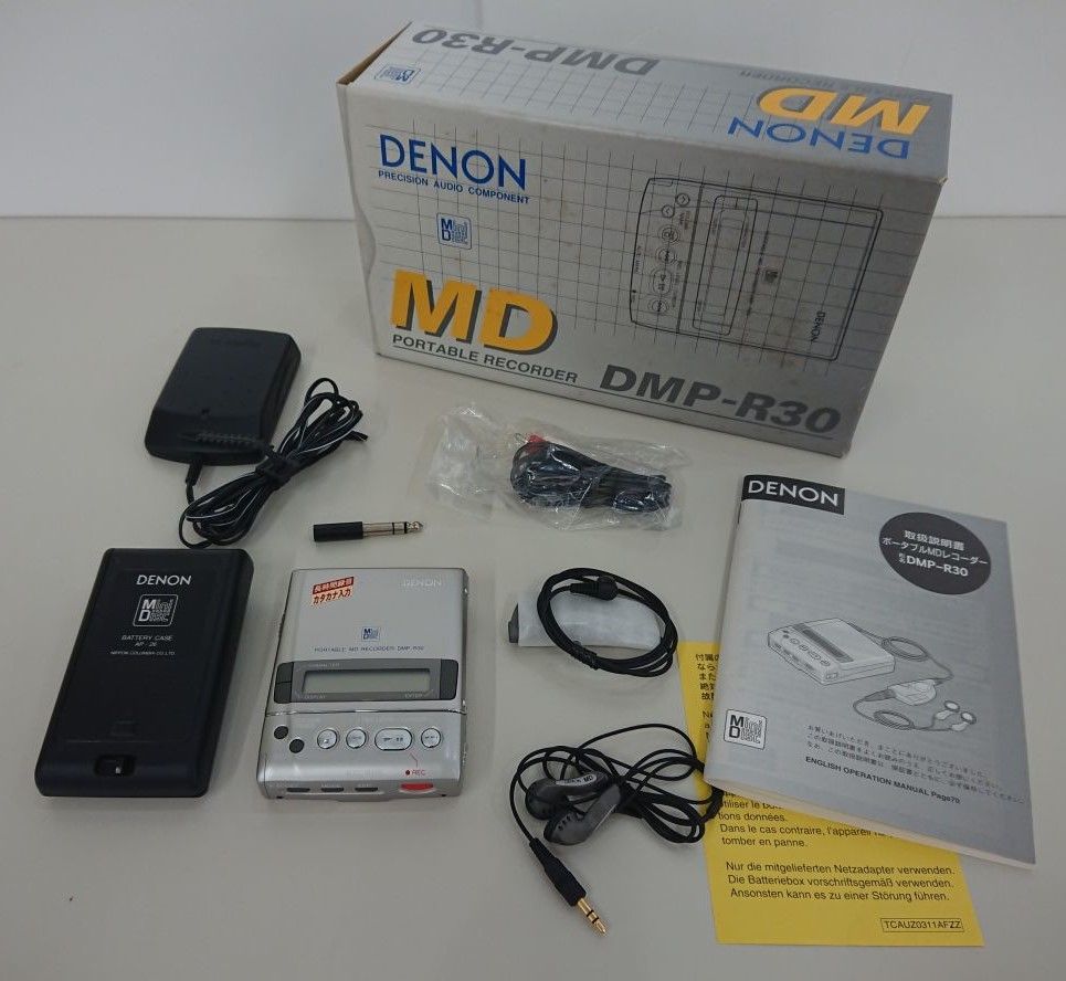 オーディオ⁄ジャンク⁄DENON DMP-R30 ポータブルMDレコーダー⁄動作 オーディオ⁄ジャンク⁄DENON DMP-R30 ポータブルMDレコーダー⁄動作