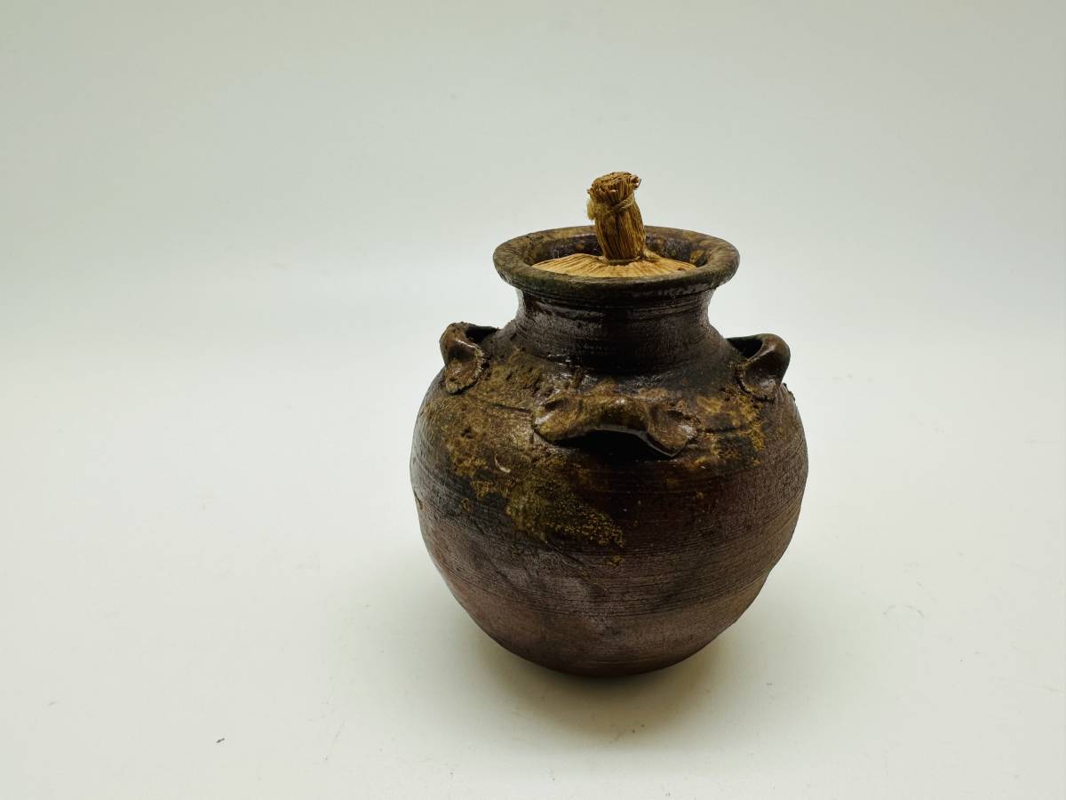 小西陶古 備前焼 四耳壺 四耳壷 つぼ 花器 フラワーベース 花入 花瓶 置物 備前焼 花瓶 小西陶古 四耳壺 四耳壷 つぼ 花器 フラワーベース 花